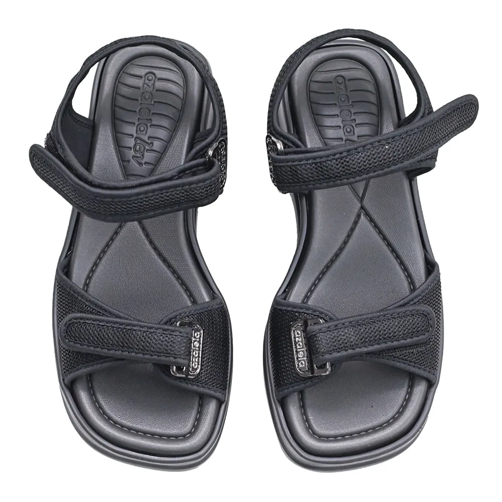 Sandalia Papete Azaleia Vera Soft Therapy Preto Feminina