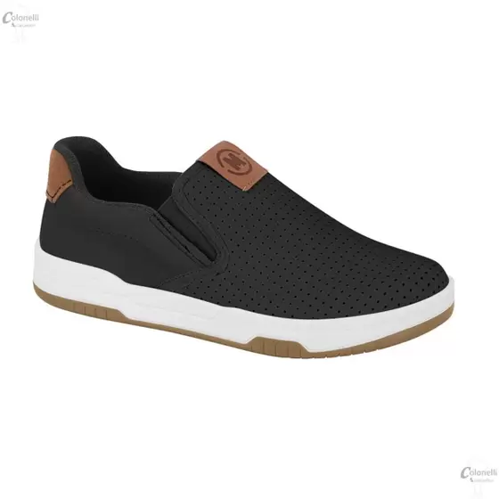 Tenis Molekinho Slip On Casual  Preto/Caramelo 2852.100