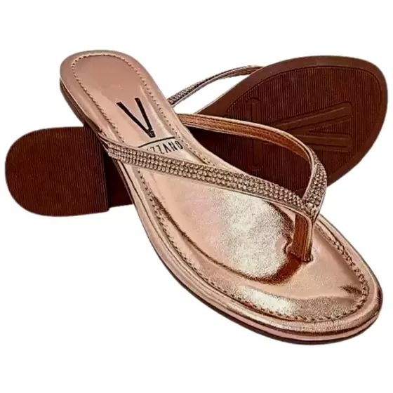 Rasteira Feminina de Dedo Vizzano com strass Cod. 6371.100