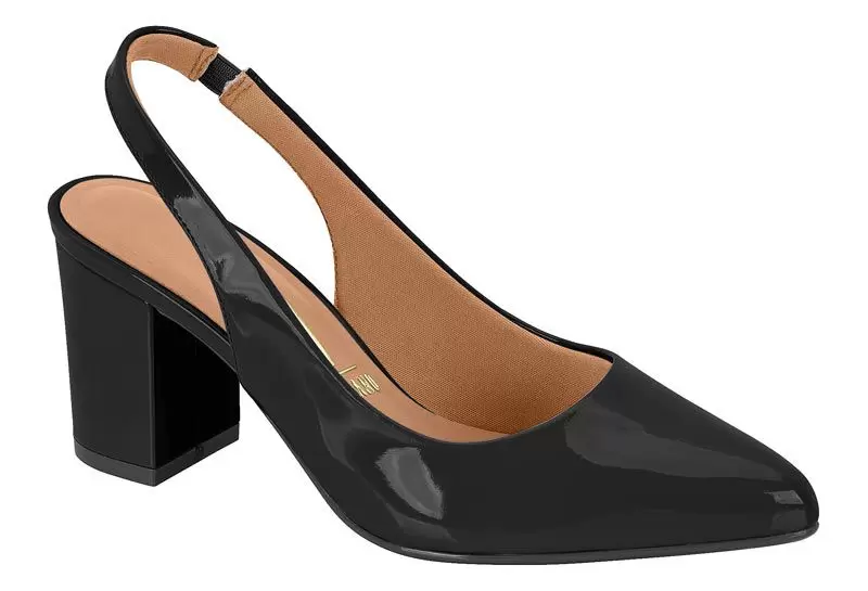 Scarpin Feminino Vizzano 1290.503 Preto Verniz