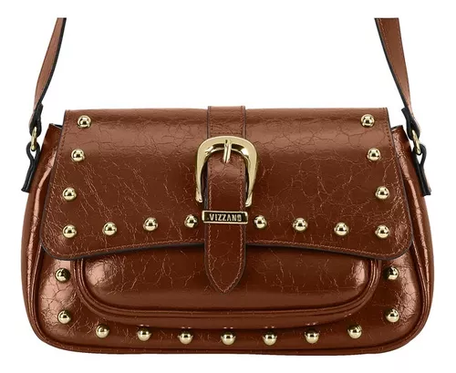 Bolsa Vizzano Napa Soft Strech Craquele Bag Neo Chocolate Cod. 10077.1.27764
