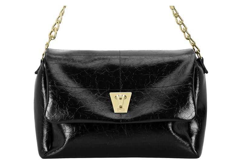 Bolsa Vizzano Napa Soft Strech Craquele Bag Neo Preto  Cod. 10079.1.27764