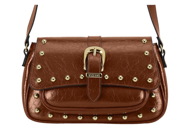 Bolsa Vizzano Napa Soft Strech Craquele Bag Neo Chocolate Cod