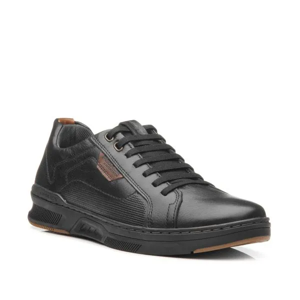 SAPAT�NIS PEGADA MASCULINO EM COURO 110602