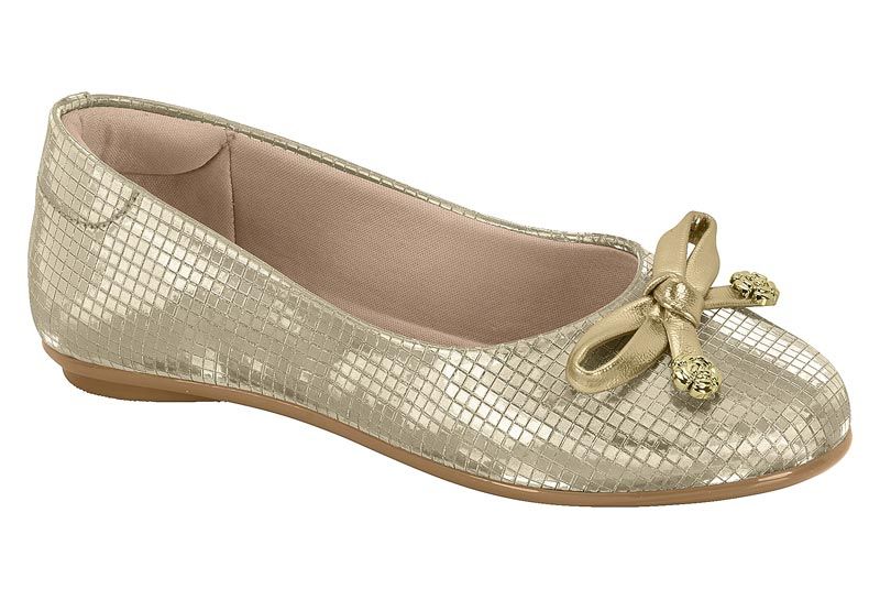 Sapatilha Infantil Molekinha Dourado 2083.1106