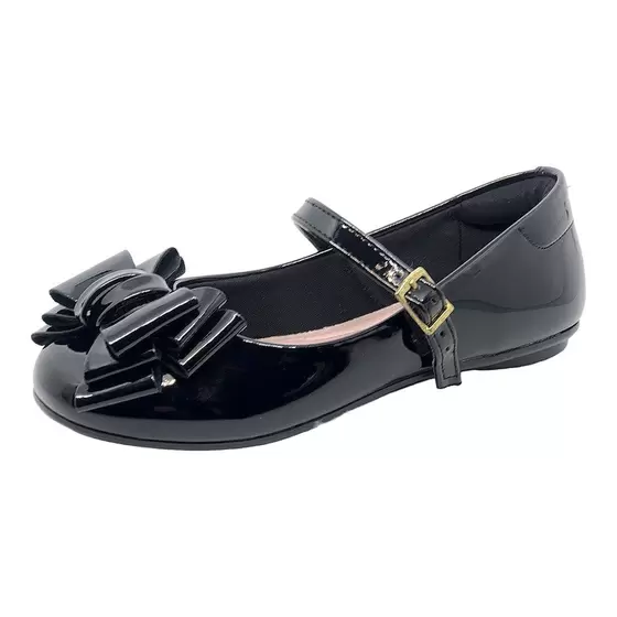 Sapatilha Bailarina La�o Molekinha Preto 2083.1122