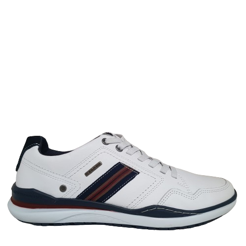 SAPAT�NIS COURO PEGADA COD. 119107-01 BRANCO
