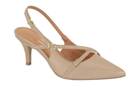 Scarpin Vizzano Feminina Slingback Tiras Salto Fino 1185.1124