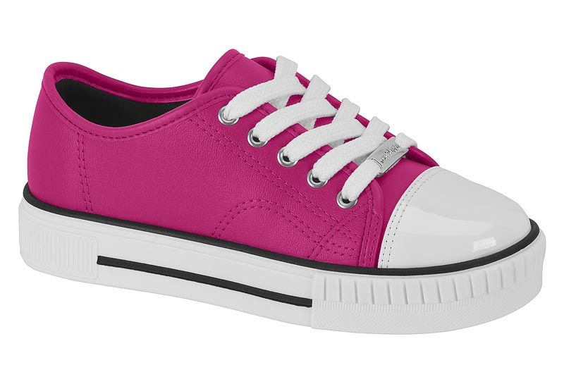 T�nis Molekinha Cod. 2565.100 Rosa/Branco