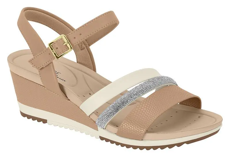 Sand�lia Modare 7123.147 Nude / Branco Off