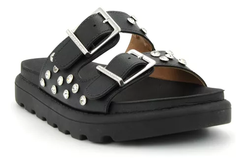 Tamanco Vizzano Feminina Plataforma Strass 6510.109 - Preta