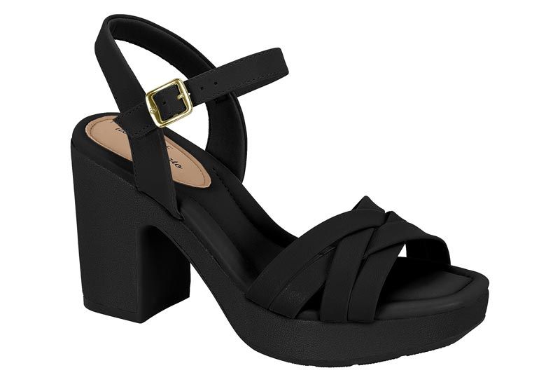 Sand�lia feminina modare 7203.102 preto