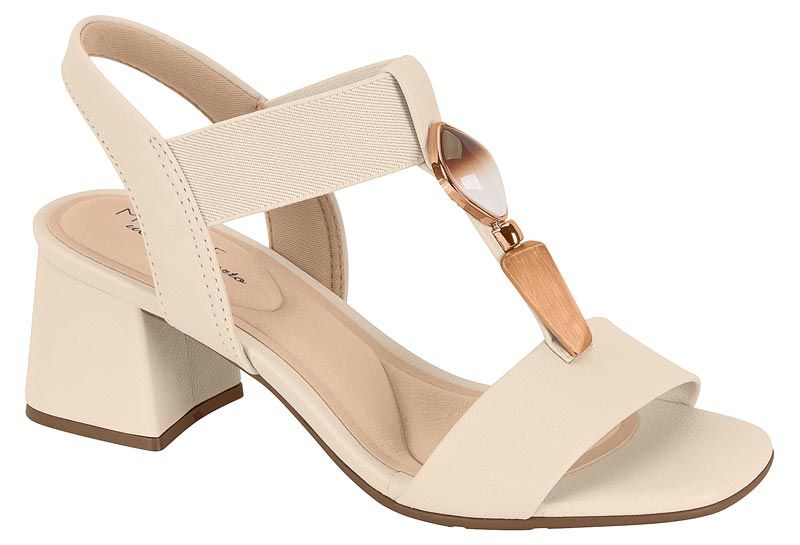 Sand�lia Salto Modare 7172.113 creme
