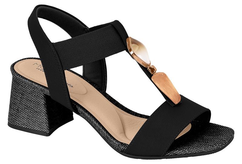 Sand�lia Salto Modare 7172.113 preto