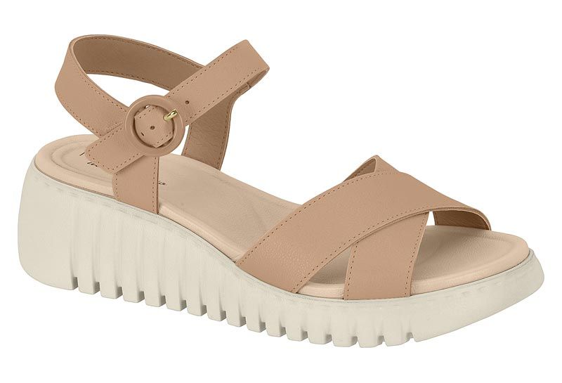 Sandalia Anabela Salto Tratorado Modare 7197.101 nude