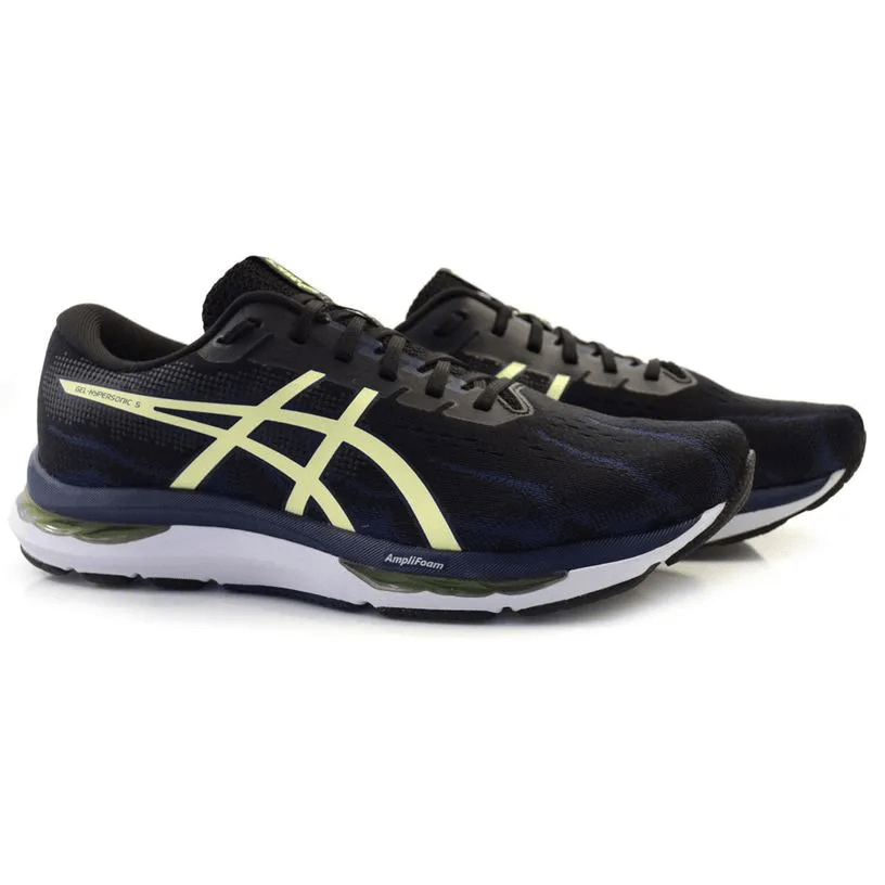T�nis Asics Gel Hypersonic 5 Feminino Corrida - Caminhada Preto/Yellow