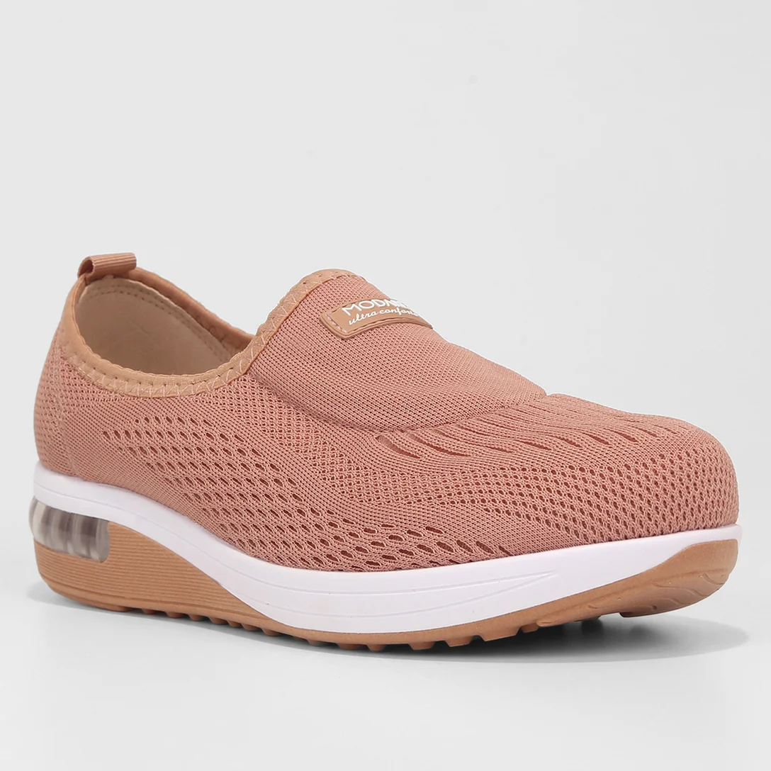 T�nis Slip On Modare El�stico Bolha Feminino 7320.217 - Nude