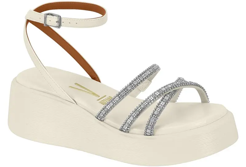 Sandalia Vizzano 6525.102 BrancoOff / Cristal