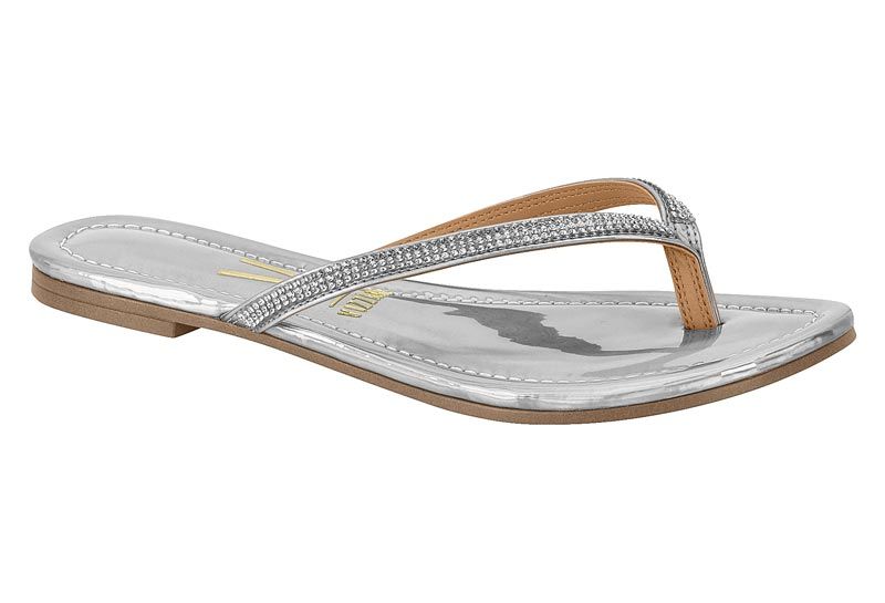 Rasteira Vizzano 6371.300 - Prata Cristal