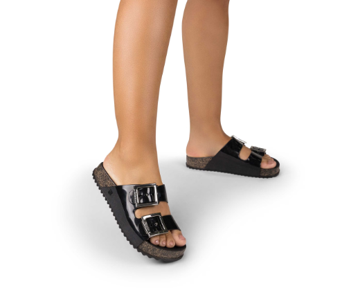 Chinelo Slide Partner III Zaxy Preto