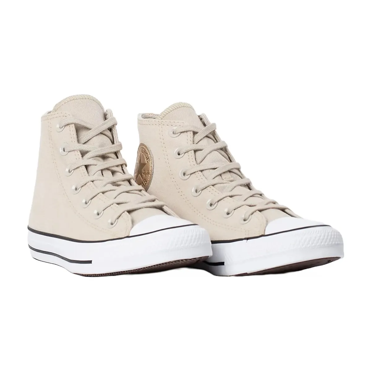 T�nis Converse Chuck Taylor All Star CT17290001 - Bege Claro/ Ouro