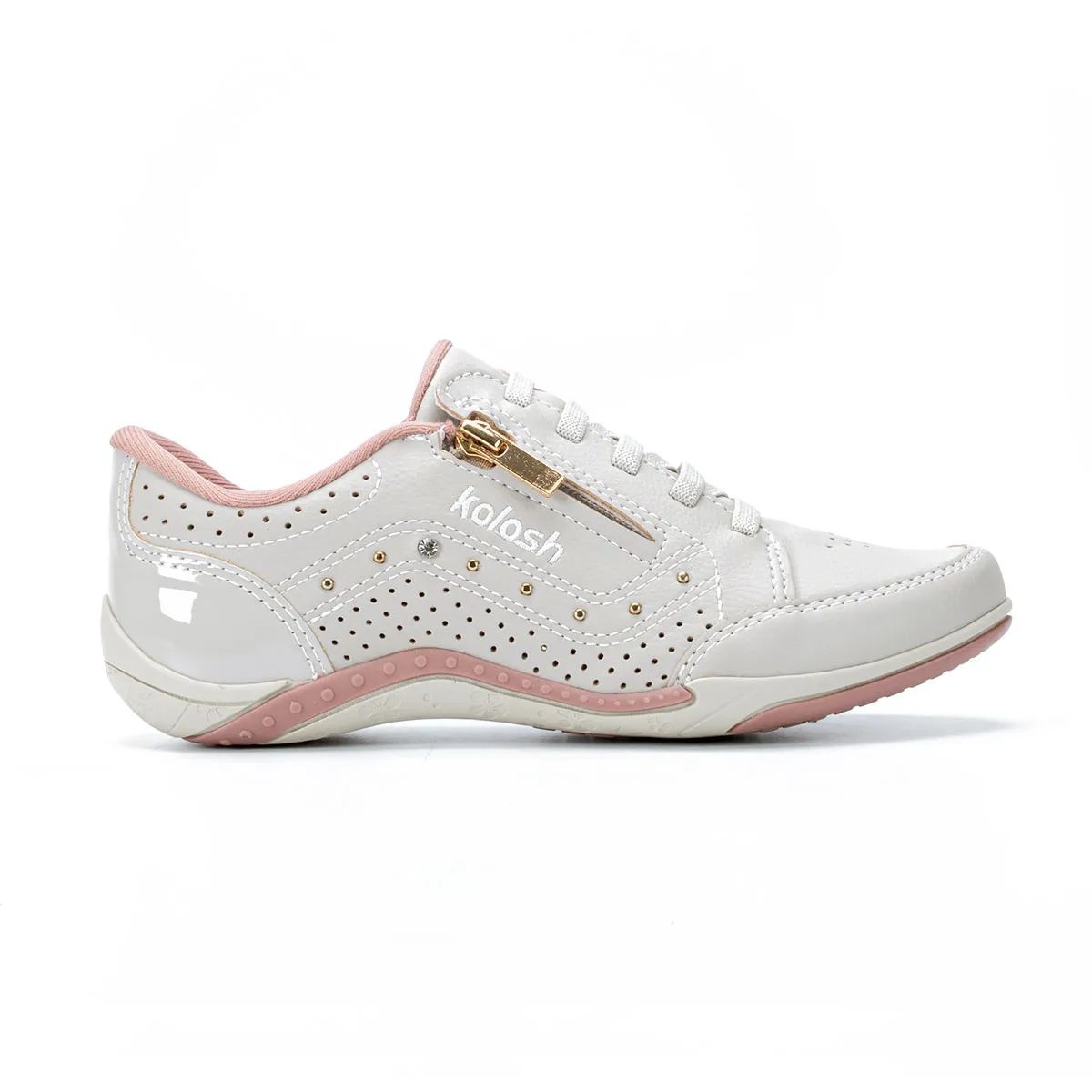 T�nis Kolosh Casual Feminino C1299 Hades Nevoa e Off White