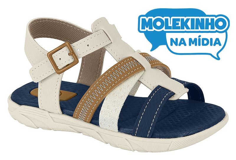 Sand�lia Infantil Molekinho Papete 2135.659 Off White