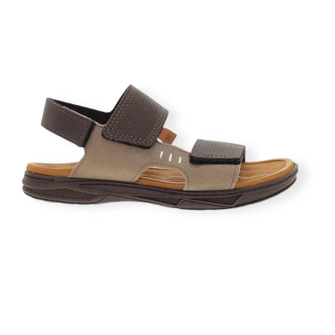 SANDALIA INFANTIL MENINO CASUAL MOLEKINHO 2402.744 - Areia/ Caf�