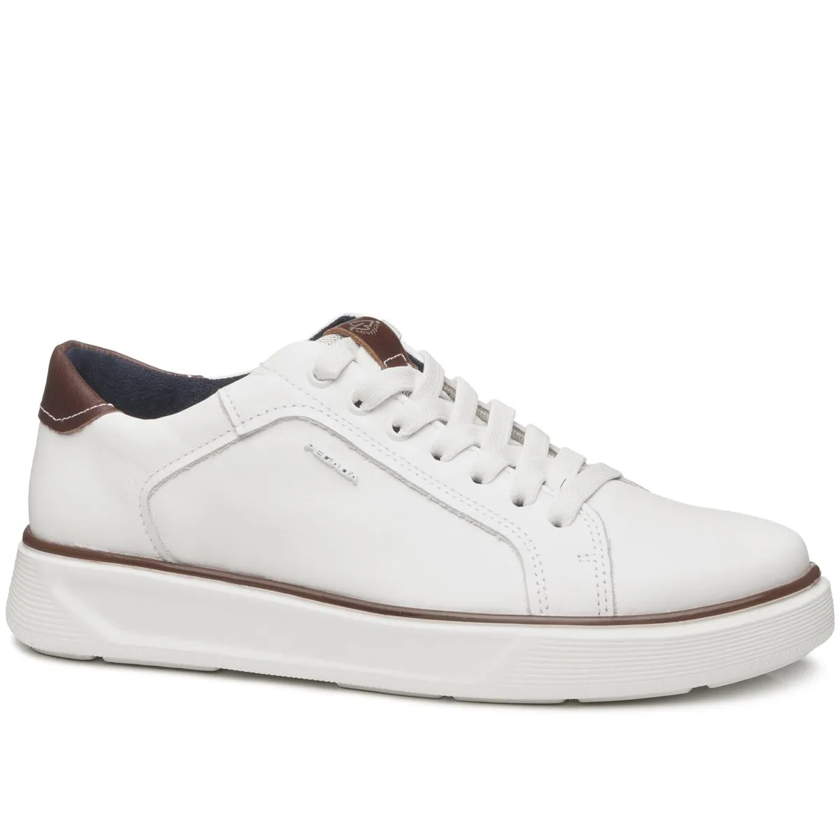 T�nis Casual Pegada Masculino em Couro Branco 110931-01