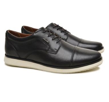 Sapato Masculino Freeway Luca06 3586 Couro Preto