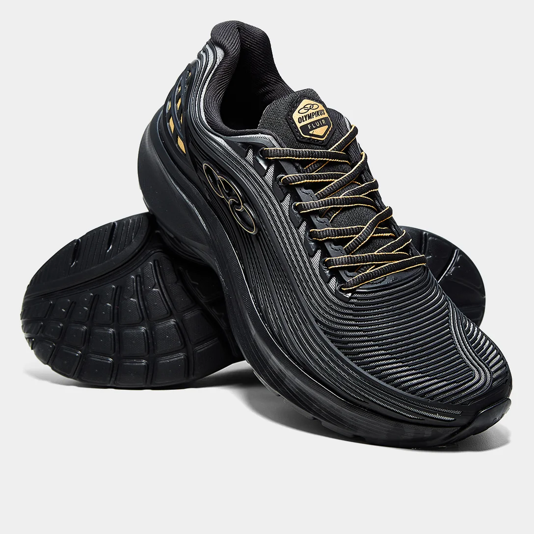 T�nis Olympikus Fluir Masculino - Preto+Chumbo