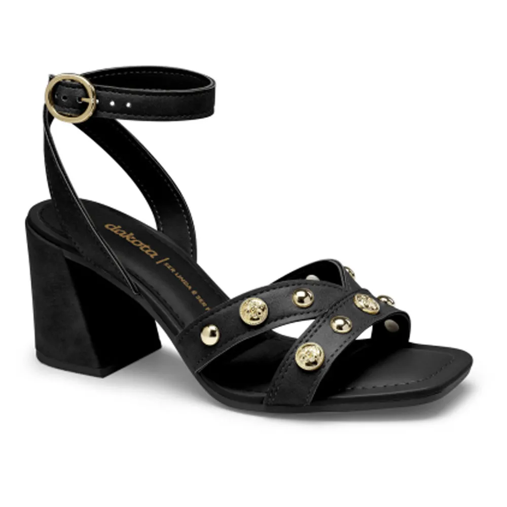Sand�lia Feminina Salto Bloco Vertuo Dakota Y8282 - Preto 