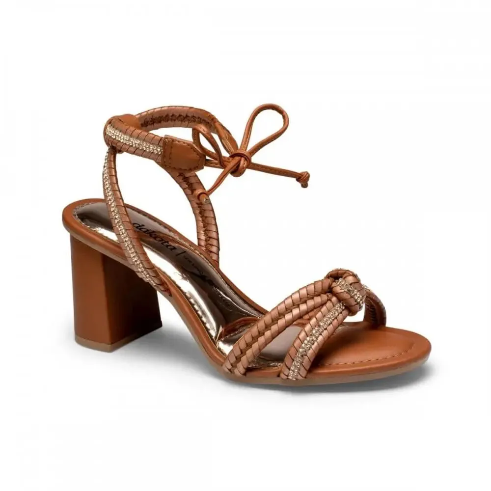 Sand�lia Salto Dakota Marrom Feminina