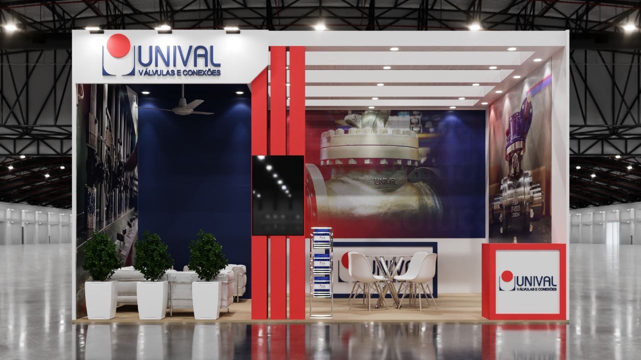 Cenografia: Stand Unival