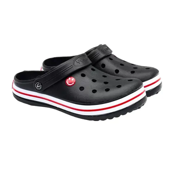 Kemo Babuche Iate Sand�lia Faixa Branca Original - Preto