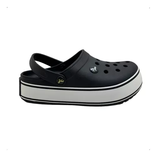 Kemo Up Sandalia Babuche Plataforma - Preto