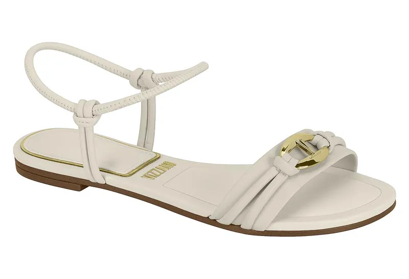 Sandalia Rasteira Vizzano 6528.101 Off White