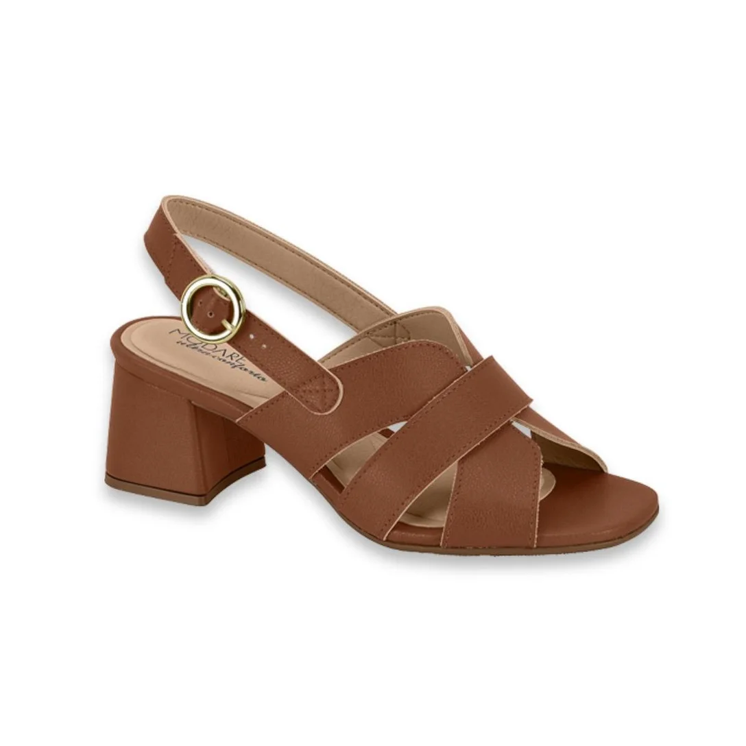 Sandalia Modare Salto Bloco Medio Moda 7172.125 - Avel�