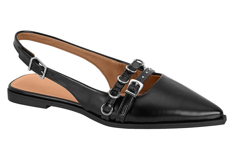 Slingback Vizzano Rasteira 1449.101 - Preto