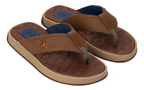 Chinelo de Dedo Cartago Napoles IV Masculino Marrom
