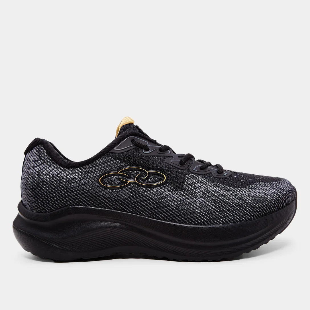 T�nis Olympikus Sagaz Masculino - Preto/ Chumbo