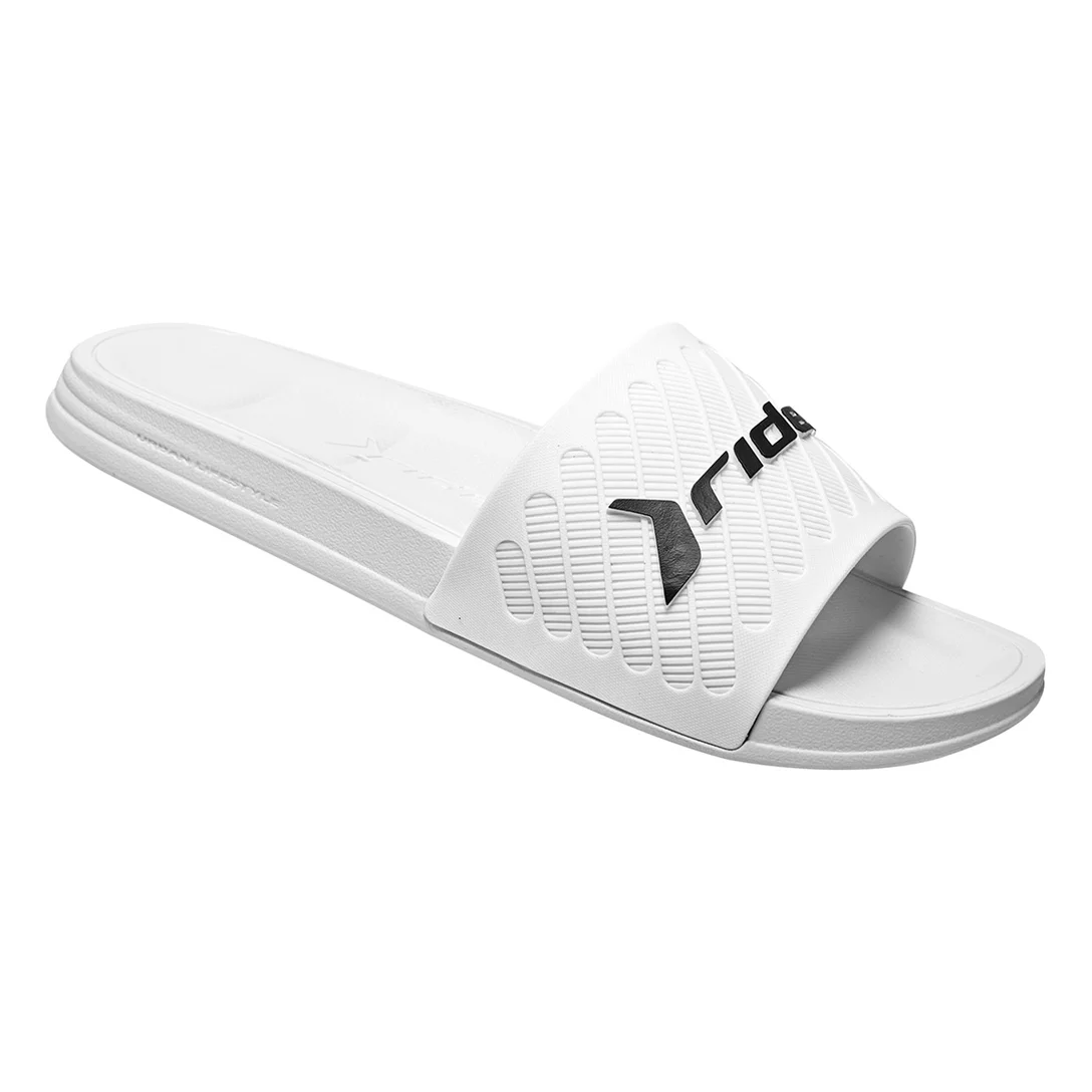 Chinelo Rider Free II Slide - Branco/Preto