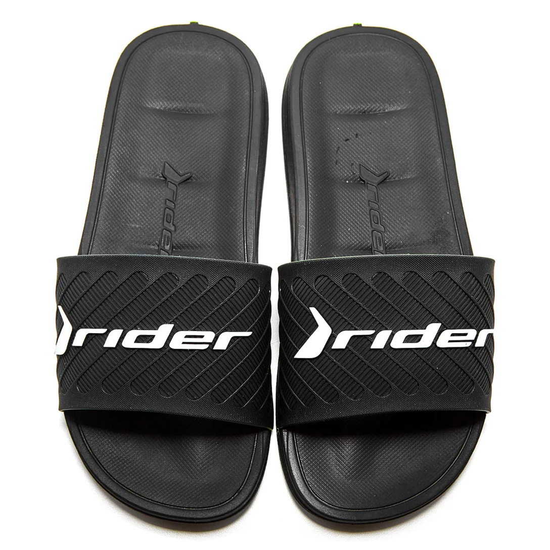 Chinelo Rider Free II Slide - Preto/ Branco