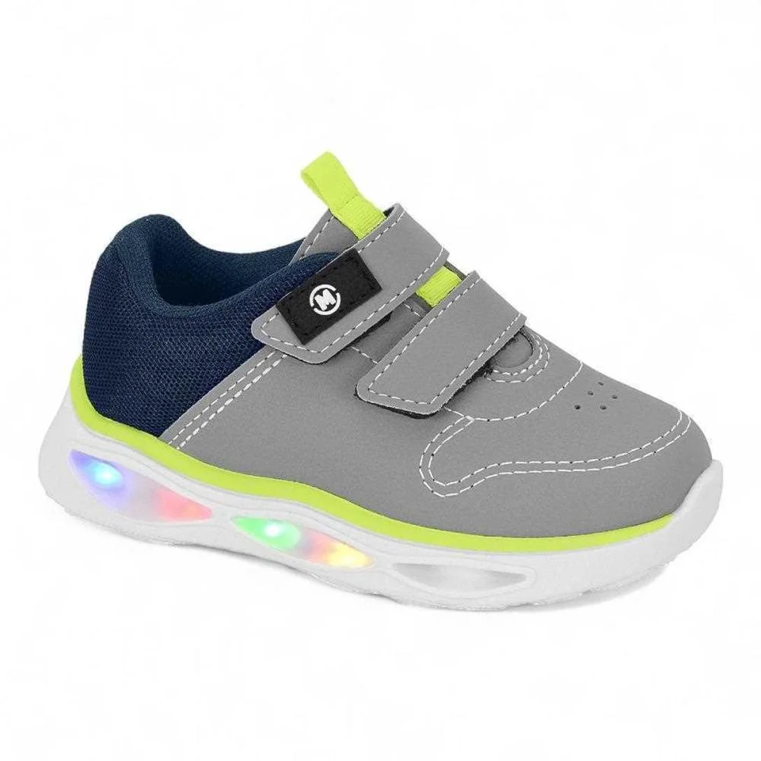 T�nis Molekinho Infantil 2620.116 - Cinza+Marinho