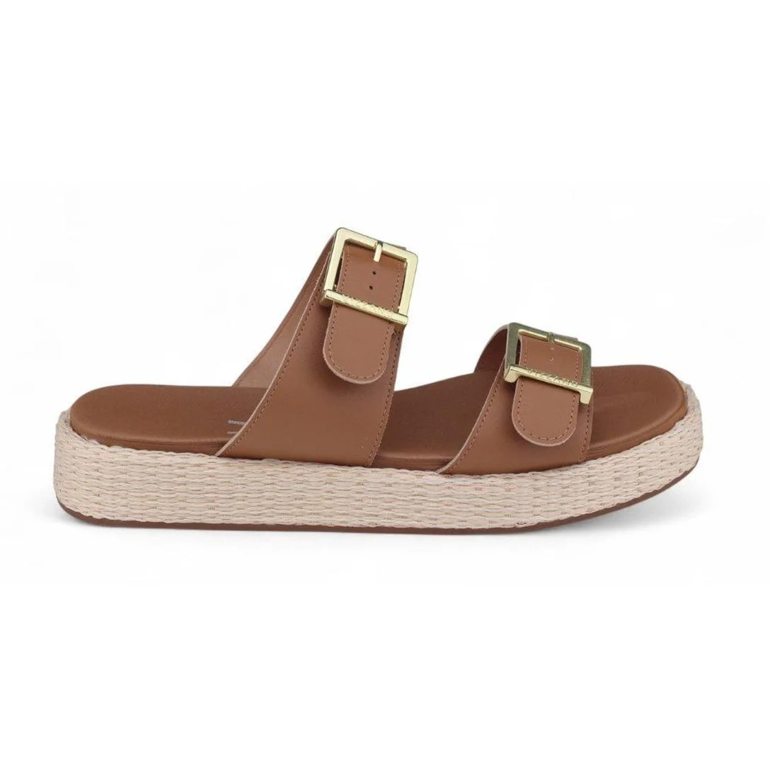 Chinelo Flatform Feminina Vizzano Fivela 6506.125 - Camel