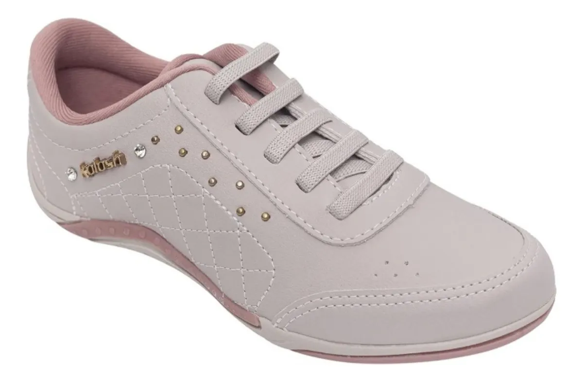 T�nis Kolosh C1296-0016 Mali Feminino Calce F�cil Nevoa/Rose