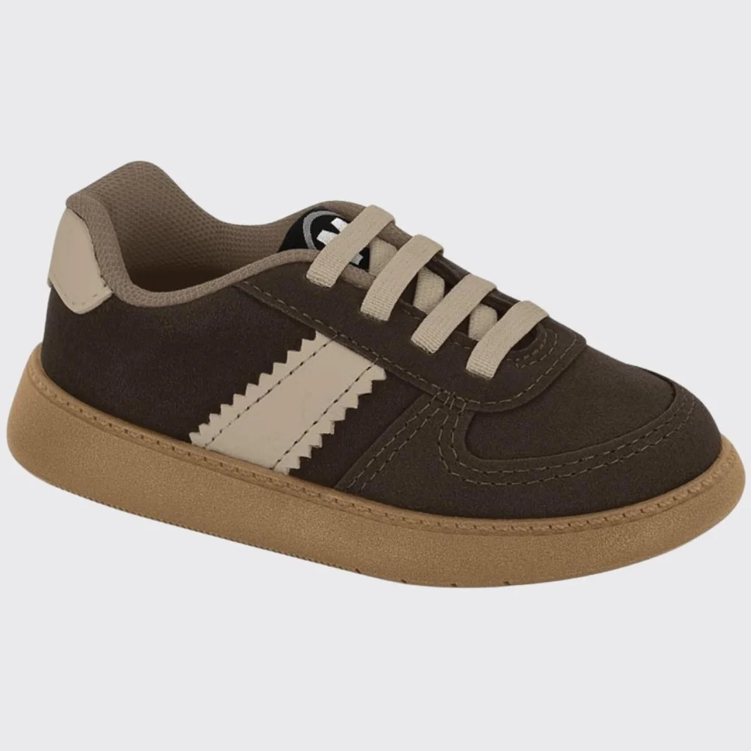 T�nis Kids Meninos Sport Conforto Molekinho 2635.101.15212 - Cafe