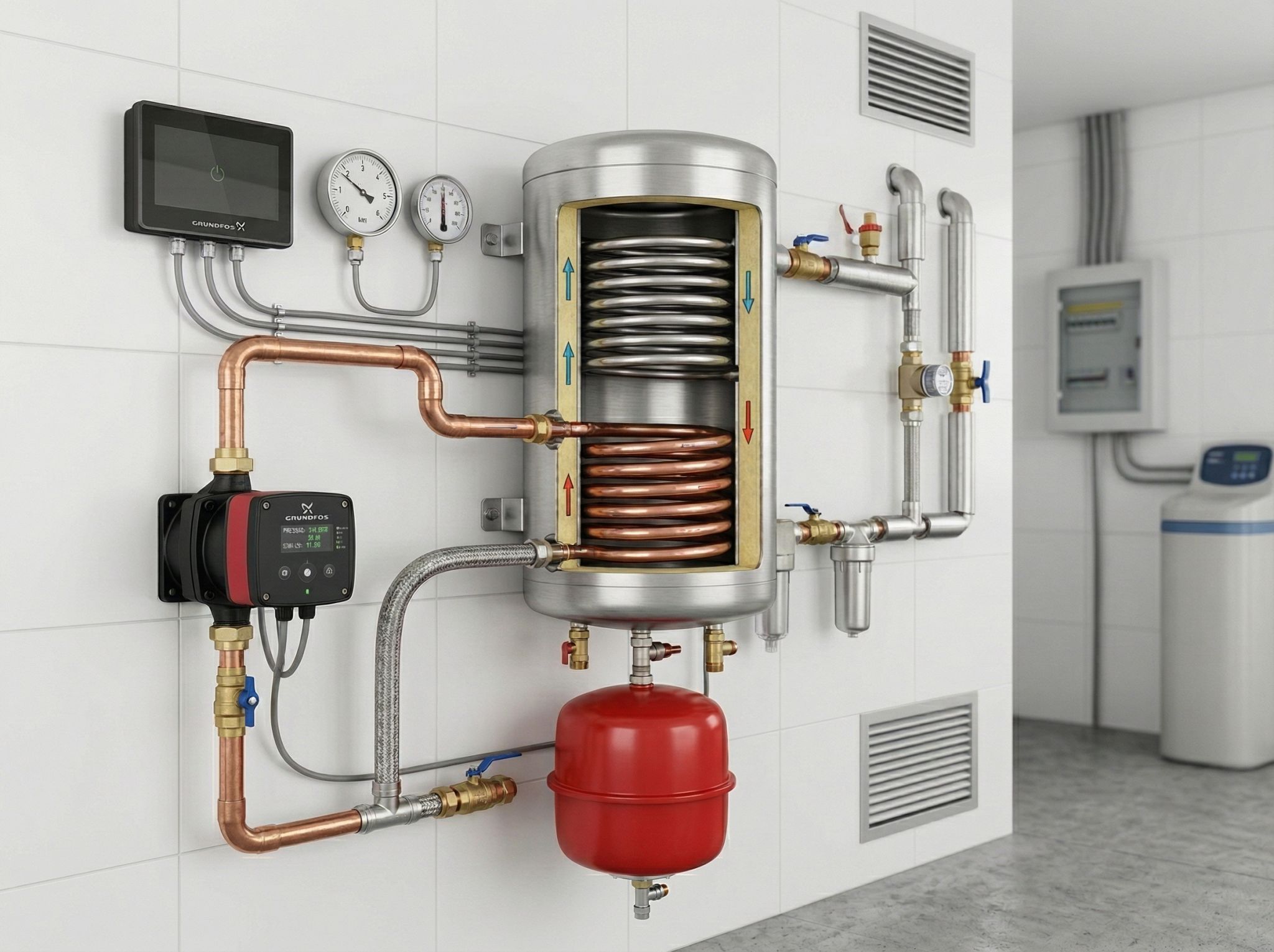 Sistema de Pressuriza��o com Trocador de Calor Indireto