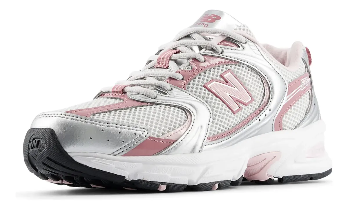 T�nis New Balance 530 - Prata Rosa