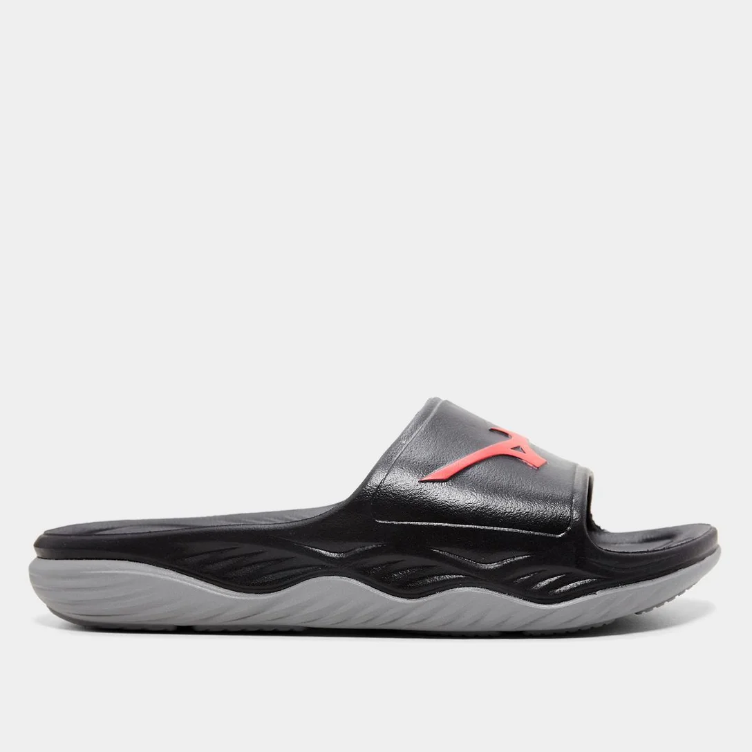 Chinelo Mizuno Enerzy Slide - Preto/; Vermelho